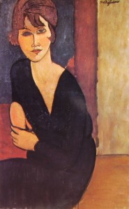 Modigliani: Madame Reynouard, cm. 81 x 50, Proprietà privata, Parigi.